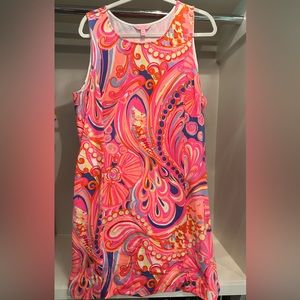Lilly Pulitzer Pink Orange Blue Paisley Mini Dress